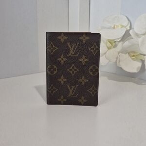 Authentic Louis Vuitton Dark Brown Monogram Card Holder